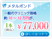 メタルボンド 1本77,000円